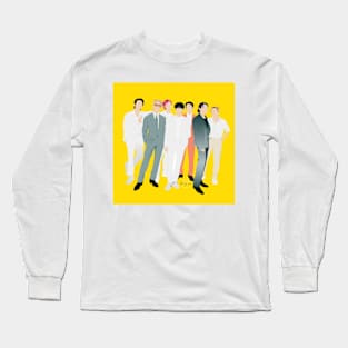 BTS KPOP STICKERS Long Sleeve T-Shirt